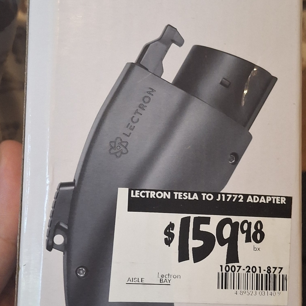 Black Tesla to J1772 Charger Adapter